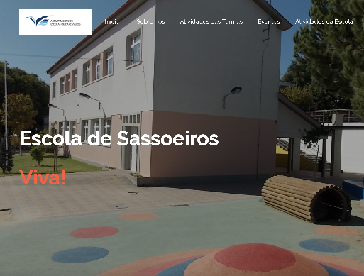 O site da Escola de Sassoeiros