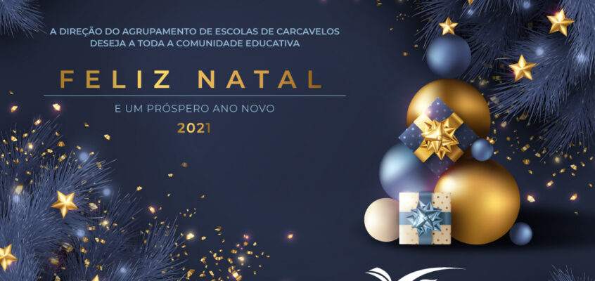 A Direção do Agrupamento de Escolas de Carcavelos deseja a toda a comunidade educativa um Feliz Natal e um próspero Ano Novo 2021.
