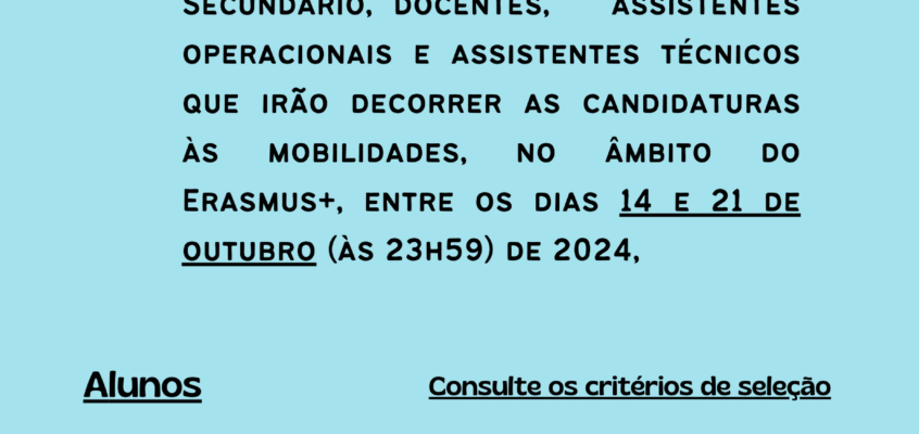 Candidaturas Erasmus