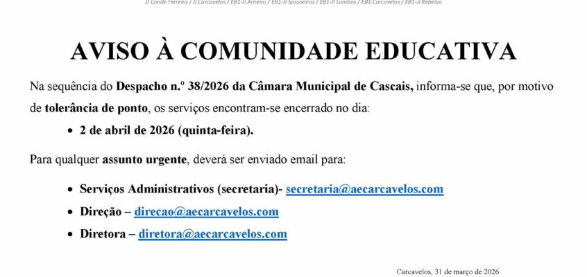 Tolerância de Ponto | 2 de abril