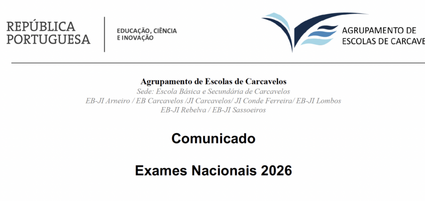 EXAMES NACIONAIS 2026