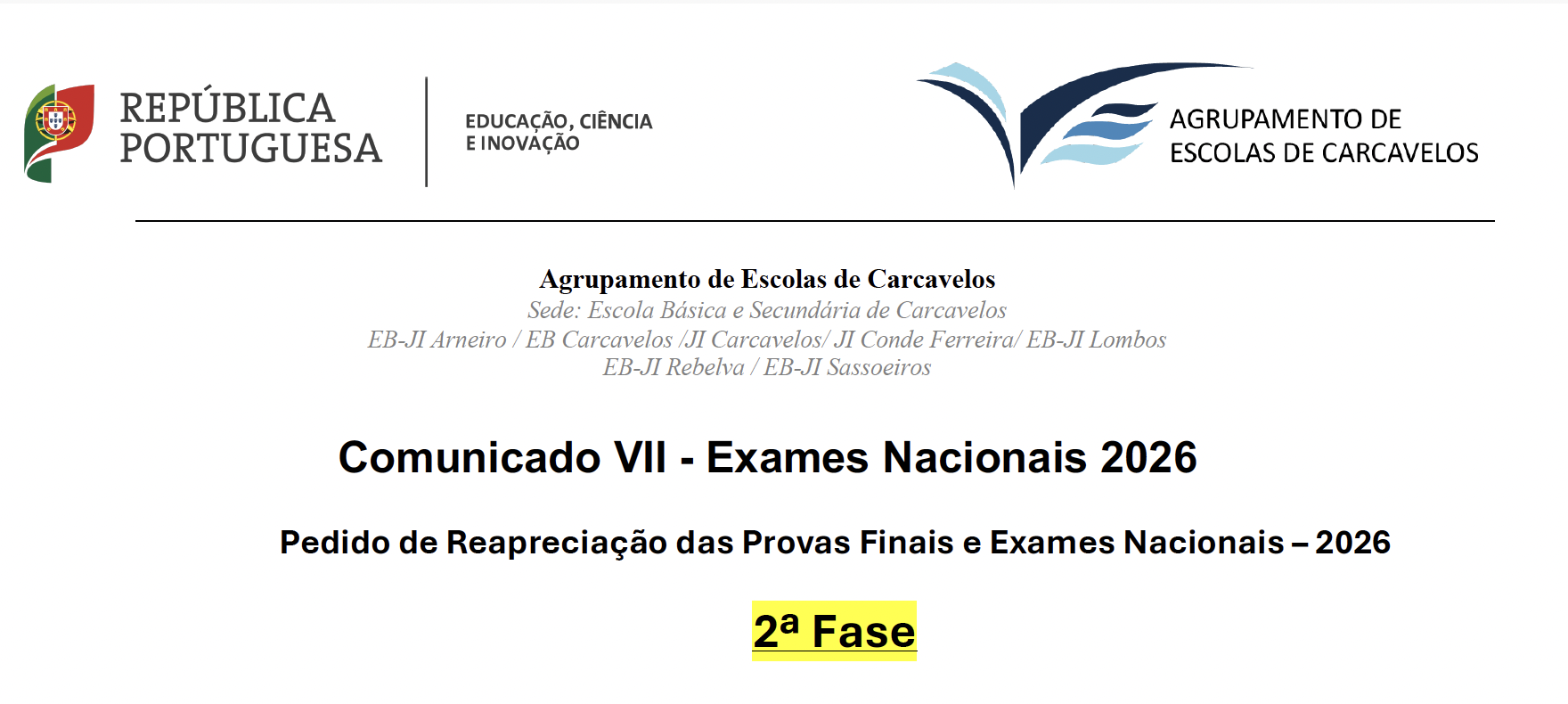 Comunicado VII