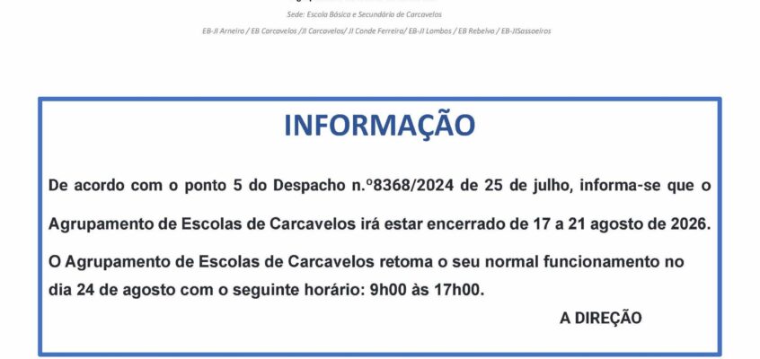 Informação – Agosto